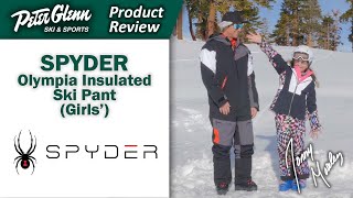 Spyder Olympia Insulated Ski Pant Girls  W2324 Product Review [upl. by Esinet]