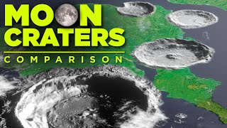 🌜 LUNAR CRATERS Compared on Earth 🌛 [upl. by Sineray]