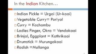 Learn Tamil through English  Lesson 7  In the kitchen [upl. by Eneladgam]