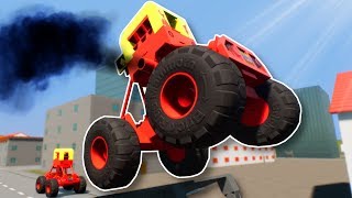 LITTLE TIKES MONSTER TRUCK RACE  Brick Rigs Multiplayer Gameplay  Lego Racing [upl. by Willmert]