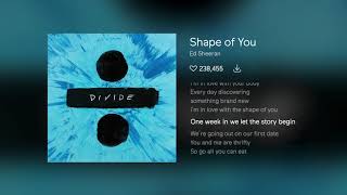 Ed Sheeran  Shape of you  MR  Instrumental  Karaoke  노래방 [upl. by Osicnarf642]