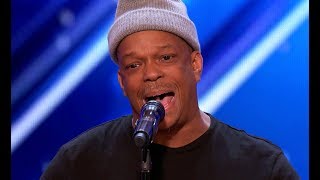 Mike Yung  Subway Singer Stuns Crowd with Unchained Melody  Americas Got Talent 2017 [upl. by Aitsirhc261]