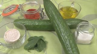 Recette de smoothie de légumes salé concombre chèvre et menthe  Truffaut [upl. by Felicity]