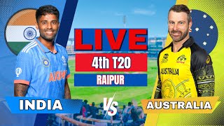 Live India vs Australia 4th T20 Match  Live score and commentary  IND vs AUS Live Cricket match [upl. by Doty]