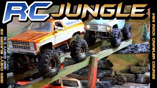 1980 Chevy Blazer K5 amp 1967 Chevy C10  Mini RC ROCK CRAWLER Course  FATHER amp SON  Cinematic Edit [upl. by Aibonez834]