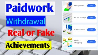 Paidwork make money appPaidwork Real or Fake Paidwork app withdrawal [upl. by Cammie602]