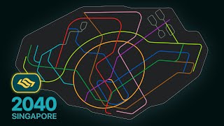 Singapore MRT Map Expansion [upl. by Nancee]