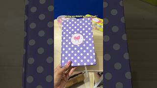 giving my old DIARY 📔 to a new look 😍 crafting painting craftideas ytshort bow [upl. by Nirat]