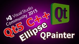 Qt5 C Drawing Ellipse QPainter QPen QBrush In Qt 26 [upl. by Shute]