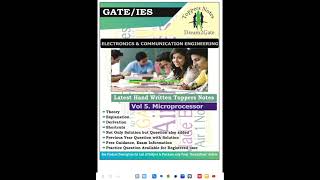 VOL 5 MICROPROCESSOR GATE ESE ELECTRONICS EC MADE EASY TOPPERS HANDWRITTEN NOTES gate psu [upl. by Paz]