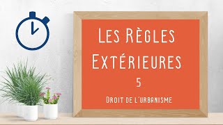 Règles Extérieures dUrbanisme   Droit de lurbanisme 514 [upl. by Yhtomit]