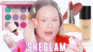 Trying A Full Face of SHEGLAM Makeup  NikkieTutorials [upl. by Wenger]