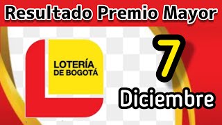 Resultado LOTERIA DE BOGOTA Jueves 7 de Diciembre de 2023 [upl. by Neale]