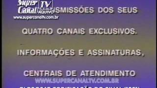 Globosat 1991 Codifica o Sinal  Super Canal TV [upl. by Lahsiv]