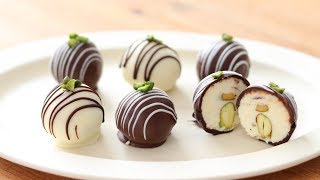 クリームチーズ・チョコトリュフの作り方＆ラッピング Cream Cheese Chocolate Truffle｜HidaMari Cooking [upl. by Teferi]