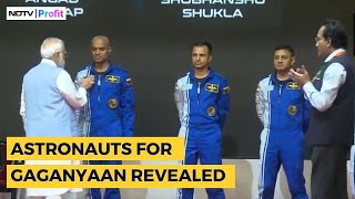 Gaganyaan Mission Astronauts Revealed By PM Modi At Vikram Sarabhai Centre  ISRO Gaganyaan Mission [upl. by Ledah226]