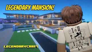 ANG MEGA MANSION Ni FilAndreYT Sa MINECRAFT LegendaryCraft [upl. by Baskett]