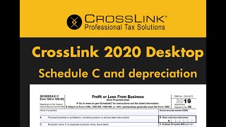 Completing a Return with Depreciation in CrossLink 1040 Desktop [upl. by Ehcram346]