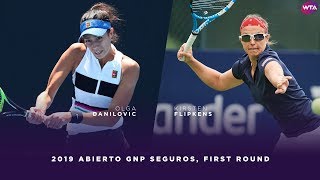 Olga Danilovic vs Kirsten Flipkens  2019 Monterrey Open First Round  WTA Highlights [upl. by Liek]