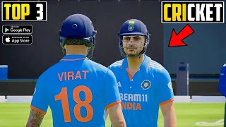 Top 3 Best Cricket Games For Android  WC 2024 [upl. by Florine]