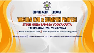 WISUDA PERIODE XVII DAN SUMPAH PROFESI TAHUN AKADEMIK 20232024 [upl. by Cromwell783]