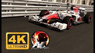 F1 2011 Monaco HRT F111 4K 60fps GTX 1080 TI [upl. by Setsero216]