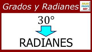 Conversión de grados a radianes  Ejercicio 1 [upl. by Nairrad]