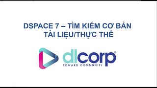 DSpace7 Tìm kiếm tài liệu [upl. by Acir3]