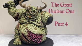 Painting Warhammer  The Great Unclean One  Adding Details to the Skin [upl. by Anaylil]