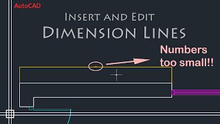 AutoCAD Basics  Edit Dimensions Simple Tutorial PART 1 [upl. by Fitzpatrick]