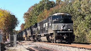 NS SD70ACC 1809 w Stored SD70M2 amp Dash 9s Leads 12631 on 103124 [upl. by Wayne]