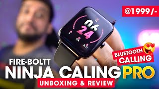 FireBoltt NINJA CALLING PRO Unboxing amp Review ⚡️ Best Bluetooth Calling Smartwatch 2022 Under 2000 [upl. by Orling]