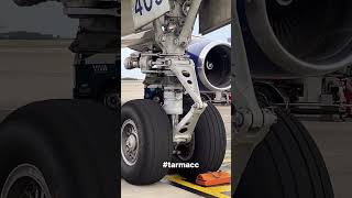 Boeing 747800s nose gear youtubeshorts airplane viralvideo shortvideos reels flight [upl. by Rimas]