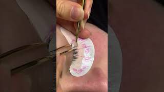 How to apply lash extensions full set easy fans 10D lash tricks tips youtubecreator [upl. by Gusella686]