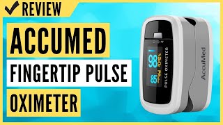 AccuMed CMS50D1 Fingertip Pulse Oximeter Blood Oxygen Sensor SpO2 Review [upl. by Aineg]