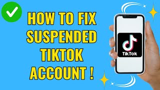 How to fix suspended tiktok account Fixed 2024 [upl. by Oremodlab113]