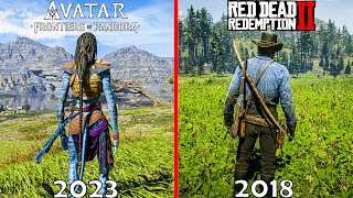 Avatar Frontiers of Pandora VS Red Dead Redemption 2 Physics Details Graphics Comparison 4k60fps [upl. by Ferren]