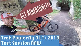 Trek Powerfly 9 LT 2018 TESTRIDE  Gee Atheron und Anton Cooper  RAW [upl. by Hollingsworth395]