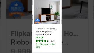 Flipkart Take a look at this Flipkart Perfect Homes Riobo Engineered wood tv unit🥰🥰 homesetup [upl. by Holly517]