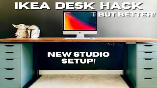 Ikea Desk Hack but BETTER in 2022 [upl. by Sturrock686]