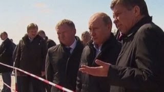 Vladimir Putin inspects new space rocket launch pad in Russia [upl. by Eidur]