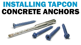 How to Install Tapcon Masonry Concrete Screws  Fasteners 101 [upl. by Ebba388]