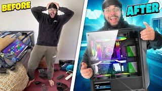 DESTROYING MY LITTLE BROTHERS GAMING SETUP amp SURPRISING HIM WITH HIS DREAM PC [upl. by Marj]