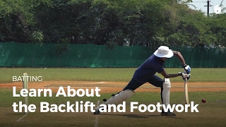 Learn the Backlift and Footwork  Cricket [upl. by Nylitak]