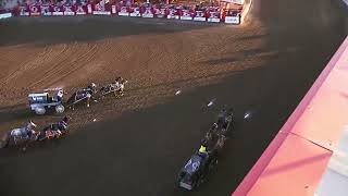 Fastest HEAT of night 2 of World Professional Chuckwagon Racing at the 88th Ponoka Stampede [upl. by Agnew202]