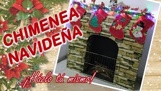 CHIMENEA DE CARTÓN FACIL Y HERMOSA [upl. by Dene]