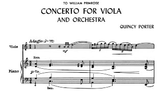 Quincy Porter  Viola Concerto [upl. by Kaenel]