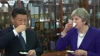 Meeting with Chinas Xi Theresa May readies for postBrexit Britain [upl. by Ecylahs185]