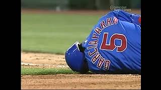 Nomar Garciaparra tears his groin 4202005 [upl. by Ansilme]