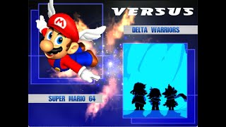 Mugen Battle Super Mario 64 Vs Delta Warriors [upl. by Anihsat]